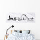 Silhouette Ink London Wall Decal Panoramic Wall Decal