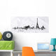 Silhouette Ink Paris Wall Decal Panoramic Wall Decal