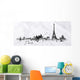 Silhouette Ink Paris Wall Decal Panoramic Wall Decal