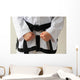 Taekwon-do Woman Ready for Wall Decal