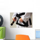 Taekwon-do Woman with Black Wall Decal