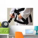 Taekwon-do Woman with Black Wall Decal