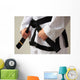 Taekwon-do Woman with Black Wall Decal