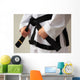Taekwon-do Woman with Black Wall Decal
