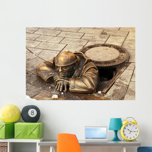 Bronze Sculpture Called Man Wall Decal