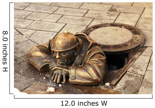 Bronze Sculpture Called Man Wall Decal