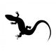 Beautiful Monochrome Lizard Lizard Wall Decal