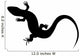 Beautiful Monochrome Lizard Lizard Wall Decal