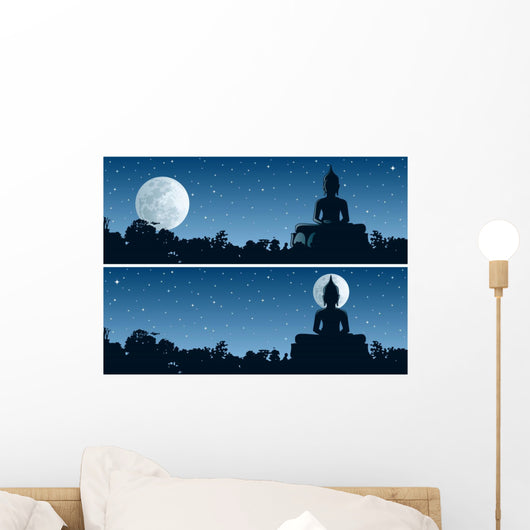 Buddha Night Wall Decal