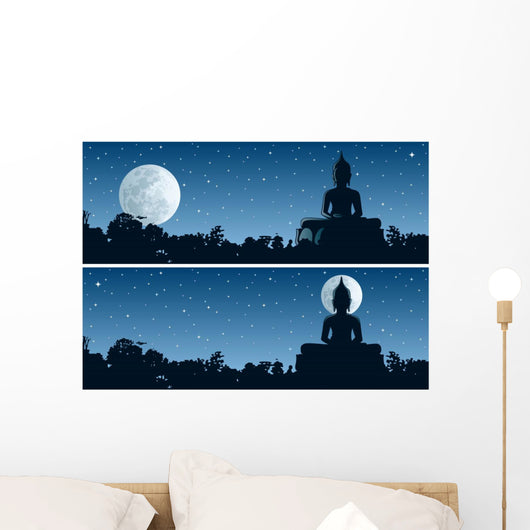 Buddha Night Wall Decal