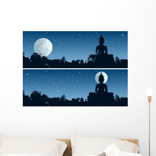 Buddha Night Wall Decal