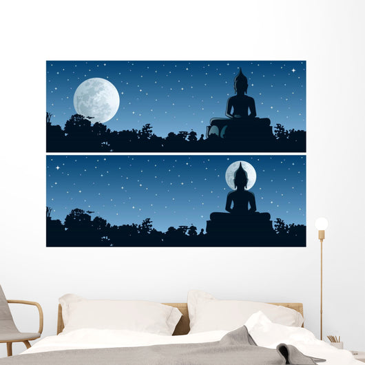 Buddha Night Wall Decal
