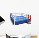 3D Illustration Boxing Ring Wall Decal Design 1
