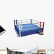 3D Illustration Boxing Ring Wall Decal Design 1