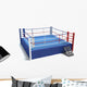 3D Illustration Boxing Ring Wall Decal Design 1
