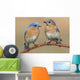 Pair Eastern Bluebird Wall Decal