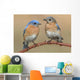 Pair Eastern Bluebird Wall Decal