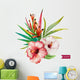 Beautiful Tropical Hawaiian Flowers Wall Decal