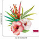 Beautiful Tropical Hawaiian Flowers Wall Decal