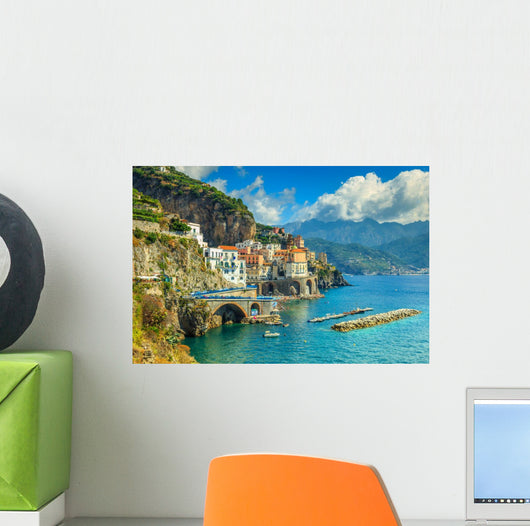 Panoramic Amalfi Beach and Wall Decal