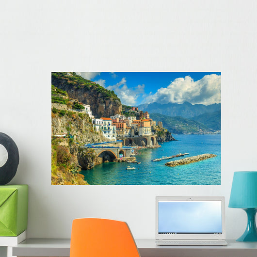 Panoramic Amalfi Beach and Wall Decal
