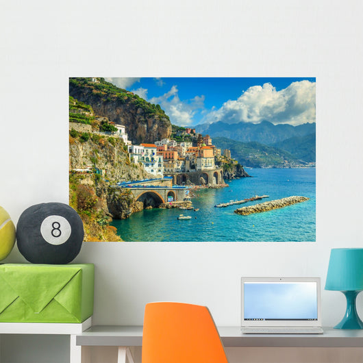 Panoramic Amalfi Beach and Wall Decal