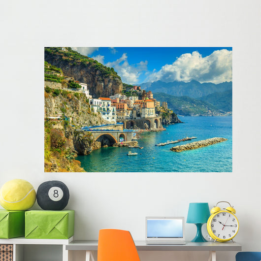 Panoramic Amalfi Beach and Wall Decal