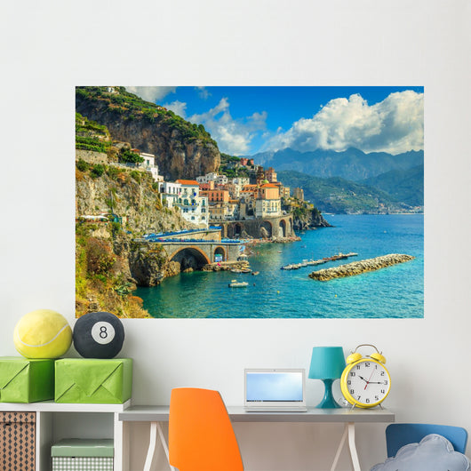 Panoramic Amalfi Beach and Wall Decal