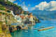 Panoramic Amalfi Beach and Wall Decal