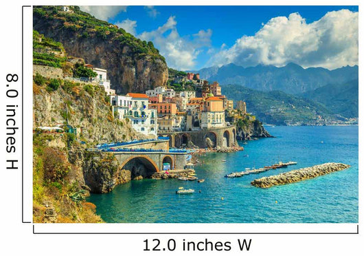Panoramic Amalfi Beach and Wall Decal