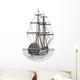 Ship Retro White Wall Decal