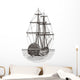 Ship Retro White Wall Decal
