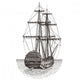 Ship Retro White Wall Decal
