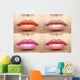 Collage Nude Glossy Lips Wall Decal