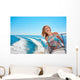Summer Vacation Young Woman Wall Decal