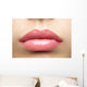 Beauty Glossy Pink Lips Wall Decal