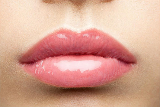 Beauty Glossy Pink Lips Wall Decal