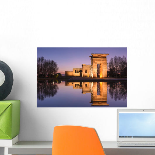 Temple Debod Night Madrid Wall Decal