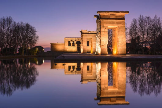 Temple Debod Night Madrid Wall Decal