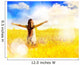 Free Happy Woman Enjoys Wall Decal