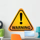 Warning Sign Wall Decal