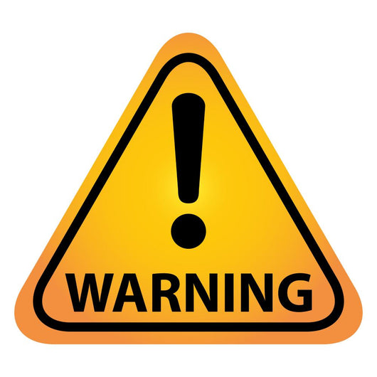 Warning Sign Wall Decal
