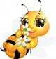 Beautiful Bee Wall Decal