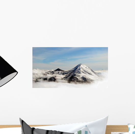 Peaks Mountains above Clouds Wall Decal