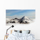 Peaks Mountains above Clouds Wall Decal