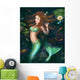 Beautiful Fantasy Mermaid Lake Wall Decal