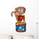 Monkey Circus Performer Detailed Wall Decal