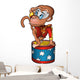 Monkey Circus Performer Detailed Wall Decal