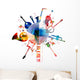 Colorful Musical Instruments Wall Decal