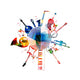 Colorful Musical Instruments Wall Decal